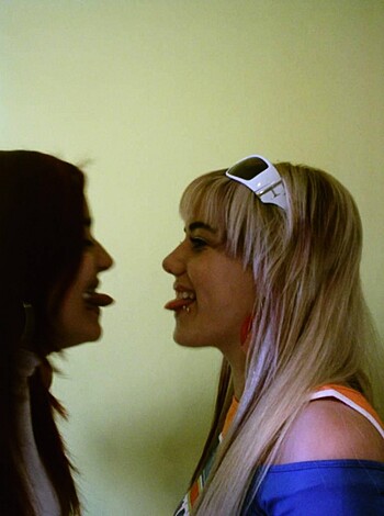 Vulgar Description: 
"Two dudes making out and sucking face in the nastiest way possible."