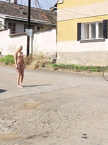 Naked girl at public 15 - Photo 23