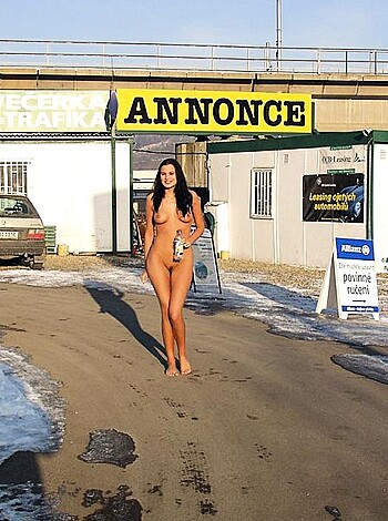 Naked girl at public 15 - Photo 50