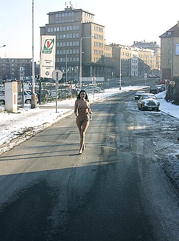 Naked girl at public 15 - Photo 54