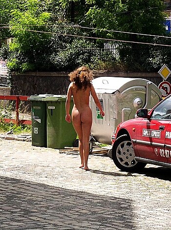 Naked girl at public 19 - Photo 21