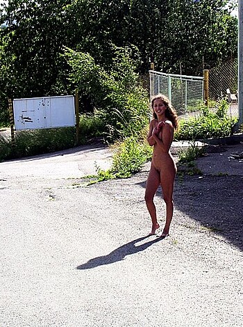 Naked girl at public 19 - Photo 57