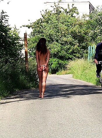 Naked girl at public 19 - Photo 60