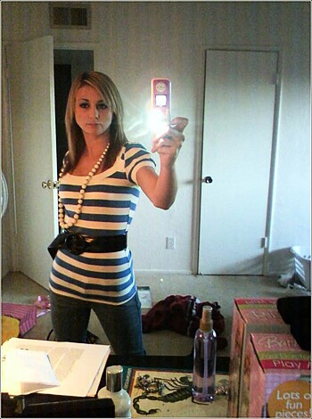 "Self-absorbed bitch takes a narcissistic selfie in front of her own fucking reflection."