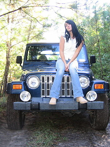 "Fucking chick on fuckin' Jeep, bro."