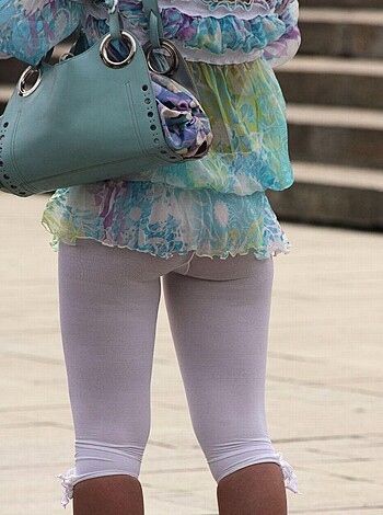 A fucking woman's sheer tights.