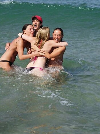5 amateur teens - NAKED at the Beach - Photo 4