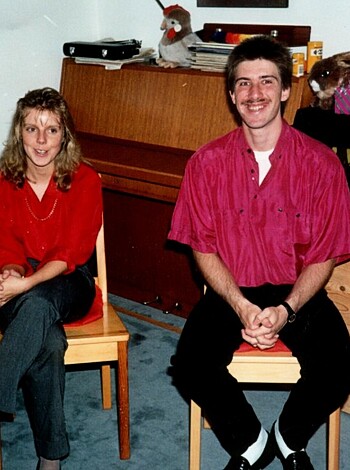 "Fucking two dumbasses sitting down chatting."