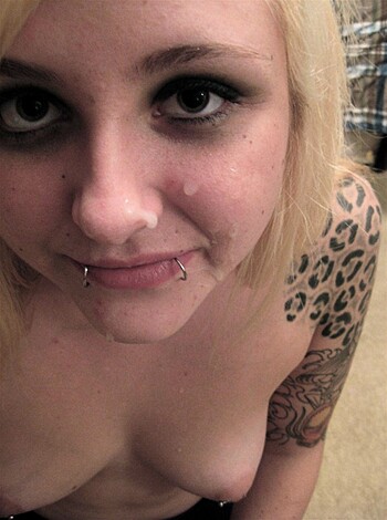 Amateur Punkgirl - Hot Cumshots set - Photo 9