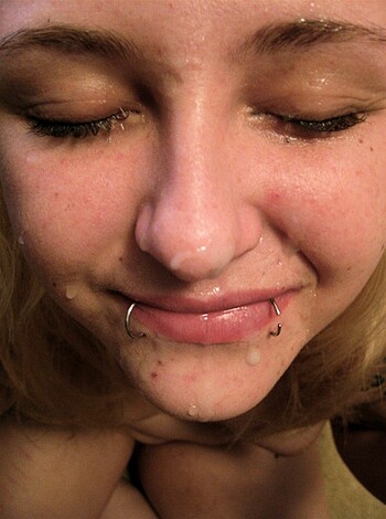 Amateur Punkgirl - Hot Cumshots set - Photo 19