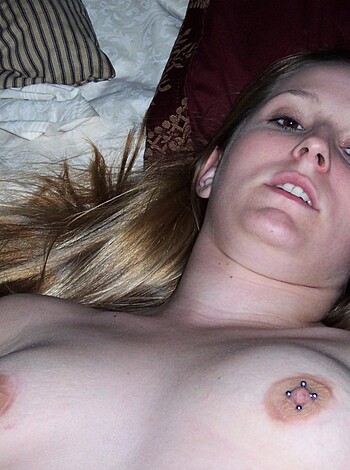 Sexy Nude Girlfriend Shows Her Piercings  - Photo 19
