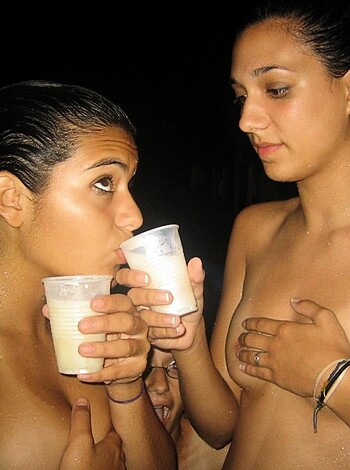 Bitches at a party with no fuckin' lids on their cups, chugging booze like pros.