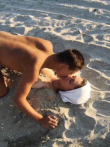 Nice girls at trip to nude beach - Photo 18