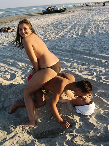 Nice girls at trip to nude beach - Photo 19
