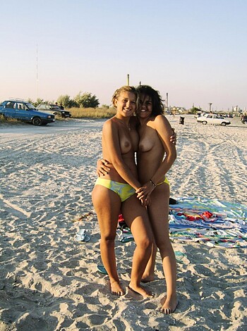 Nice girls at trip to nude beach - Photo 25