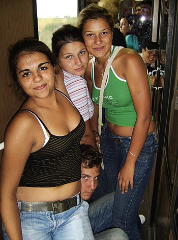 Nice girls at trip to nude beach - Photo 48
