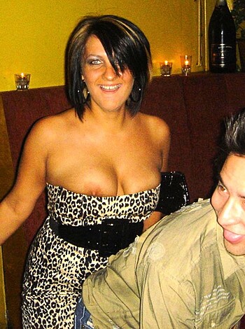 "This image displays a fucking hot nude chick dressed in a sexy leopard-print outfit."