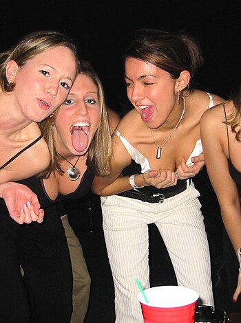 A bunch of bitches getting drunk as fuck at some shitty bar.