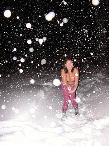 Snow Bunnies at Night  - Photo 2