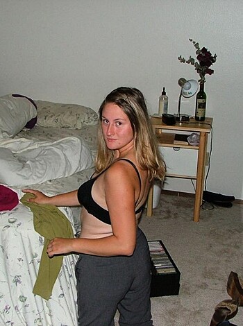 "Bitch in her lingerie, pickin' up shit off the bed."