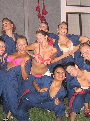 Drunk Girls at Wild Homemade Party - Photo 7
