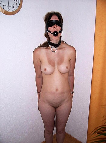 Naked slave girlfriends tied up and handcuffed  - Photo 16