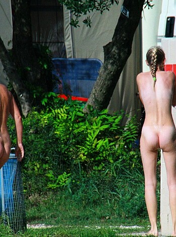 Here's a fuckin image of some ass naked people bangin it in the goddamn woods. Look at 'em, just chillin', jerkin off and taking shits near that ol' outdoor spray tan booth. Fuck me, this place is fucking disgusting.