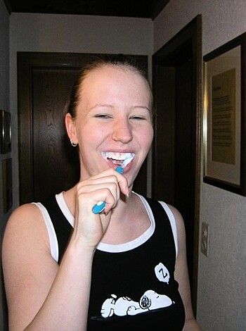 """
Here's a bitch with her teeth so white, and she's even grinning while she shits.
Her top's almost off, so keep your eyes on the fucking dot.
She knows she looks good, so why not let her show?
Just keep licking those lips like you're a fucking vulture.
But don't get any ideas because this chick ain't cheap.
So don't think that just 'cause she's in leggings you can peep.
She's got standards, so if you want to hit that spot,
You better treat her right or else she'll fuck off. """