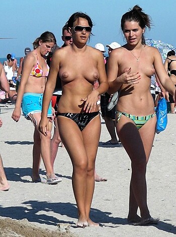 Vulgar Description: A pack of tits on the sandy shores.