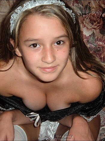 "Here's a hot bitch in maid uniform and sexy underwear, sucking dick like a pro."