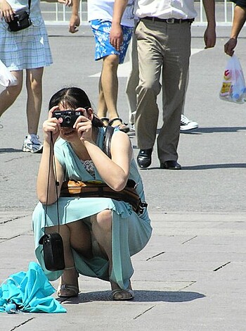 Upskirt for real voyeur 14 - Photo 1