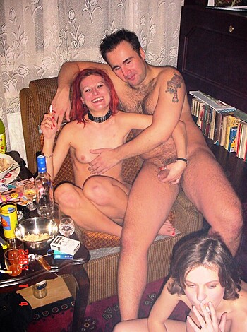 A trio getting it on with all their clothes off and fucking each other in every hole.