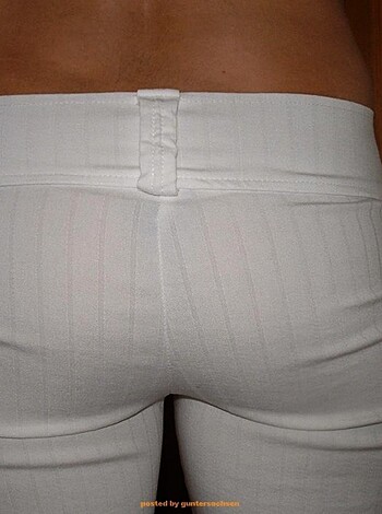 A female ass cheeks, plainly displayed for all to see.