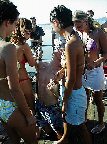 College Initiations: Wet Games. Part 4.  - Photo 37