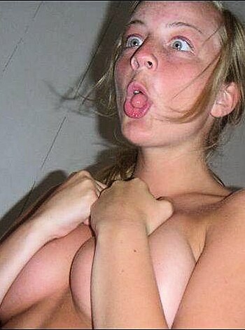 "Here's a fuckin naked bitch screaming her tits off."