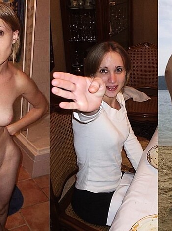 julie french young slut dressed / undressed - Photo 3