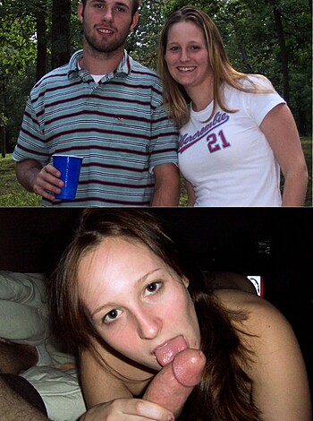 "Check out these pics of some hot ass fuckin' and suckin', bro. In the first one, some dude's blowin' some chick in front of a motherfuckin' forest. Then there's another pic where some dude's drinkin' from a beer bong while his ho is smilin' at him. Shit's fuckin' hilarious, yo. And in the last one, some old folks are fuckin' on a bed and it's fuckin' weird as hell, man."