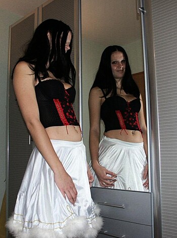 Nice ex girl Chantal in white dress  - Photo 8