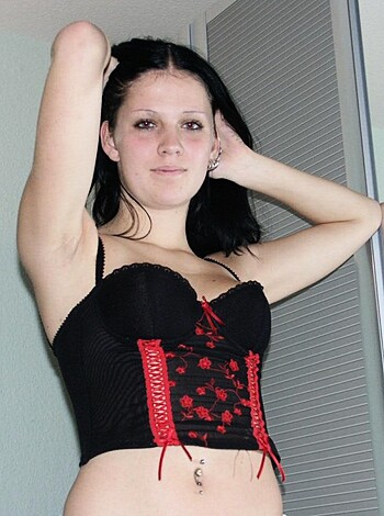 Nice ex girl Chantal in white dress  - Photo 12