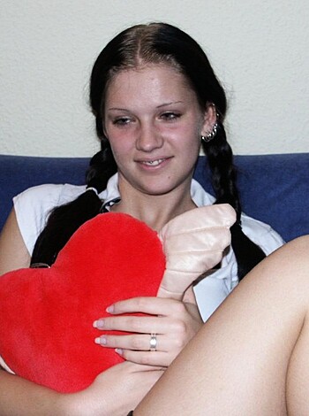 Nice ex girl Chantal on sofa - Photo 5