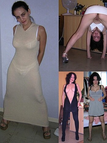 A group of naked chicks taking pics with their tits out and shit.