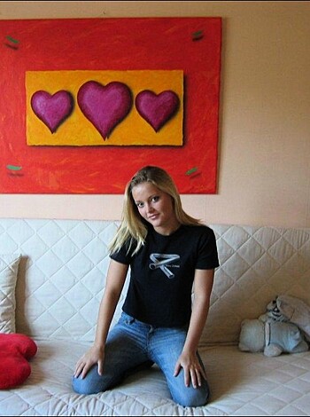 Danish, shaved blonde posing, dildoing and cumface - Photo 41