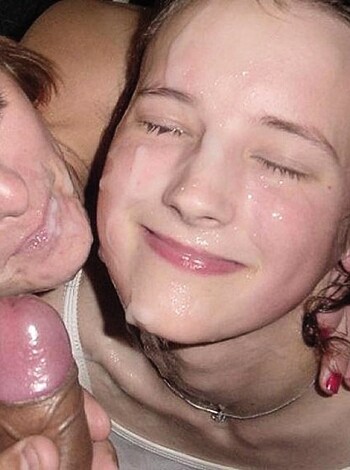 Cumshot, cumshot, cumshot on the face - Photo 36