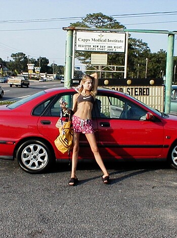 Blonde Skinny Nude Babe big set - Photo 11