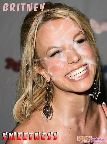 "Here's a fuckin picture of Britney Spears with her giant fat tongue hanging out, grinnin like a retarded cunt while she got some fuckin lipstick or shit all over her face."