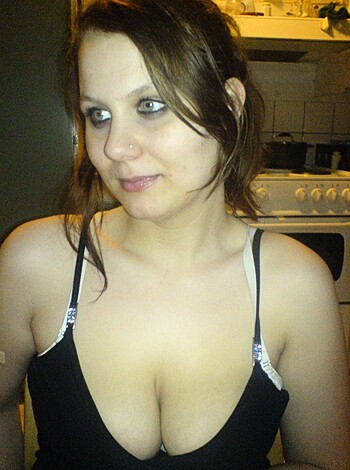 "Check out this chick with the huge tits in that see-through tank top."