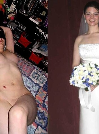 F***ing hell, what kind of sick f***s take naked pictures of women and post them online like it's no big deal? And then some asshole uses that shit to caption a picture of a goddamn wedding? Unbelievable. This world is going straight to hell in a handbasket, I tell you.