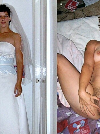 Bottom image: A nude chick jerking off her own pussy.