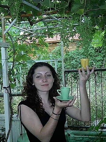 Vulgar description: Look at this f*cking bitch sipping on her goddamn Starbucks like she owns the place.