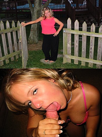 "Fuckin' hot bitch suckin' dick with her tongue."